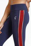 Zelocity Mid Rise Quick Dry Leggings - Evening Blue — thumbnail 5